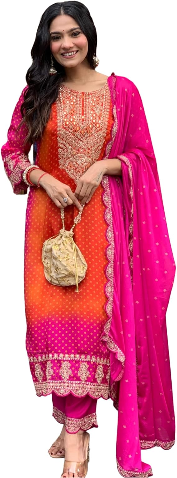 Stylish Straight Kurti with Elegant Embroidery